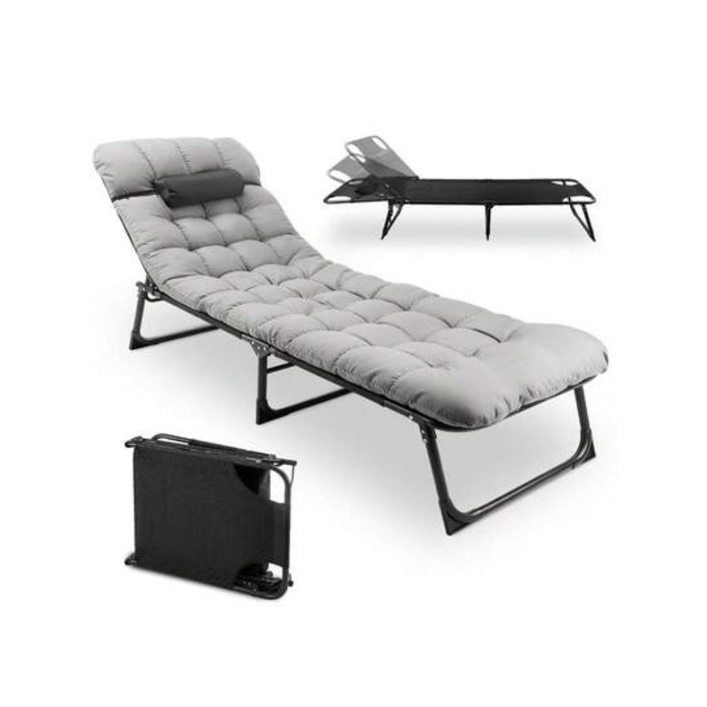 Outdoor Camping Cot - Robuste, klappbare Campingliege für Erwachsene mit