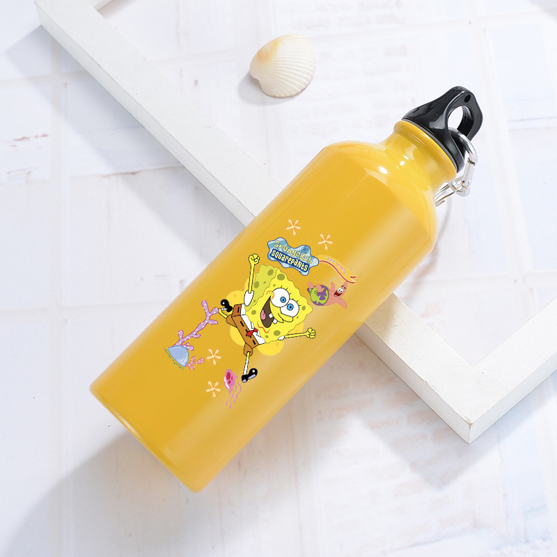 Outdoor Camping Water Tank - SpongeBobs Aluminium-Wasserflasche für Outdoor, Fahrrad und