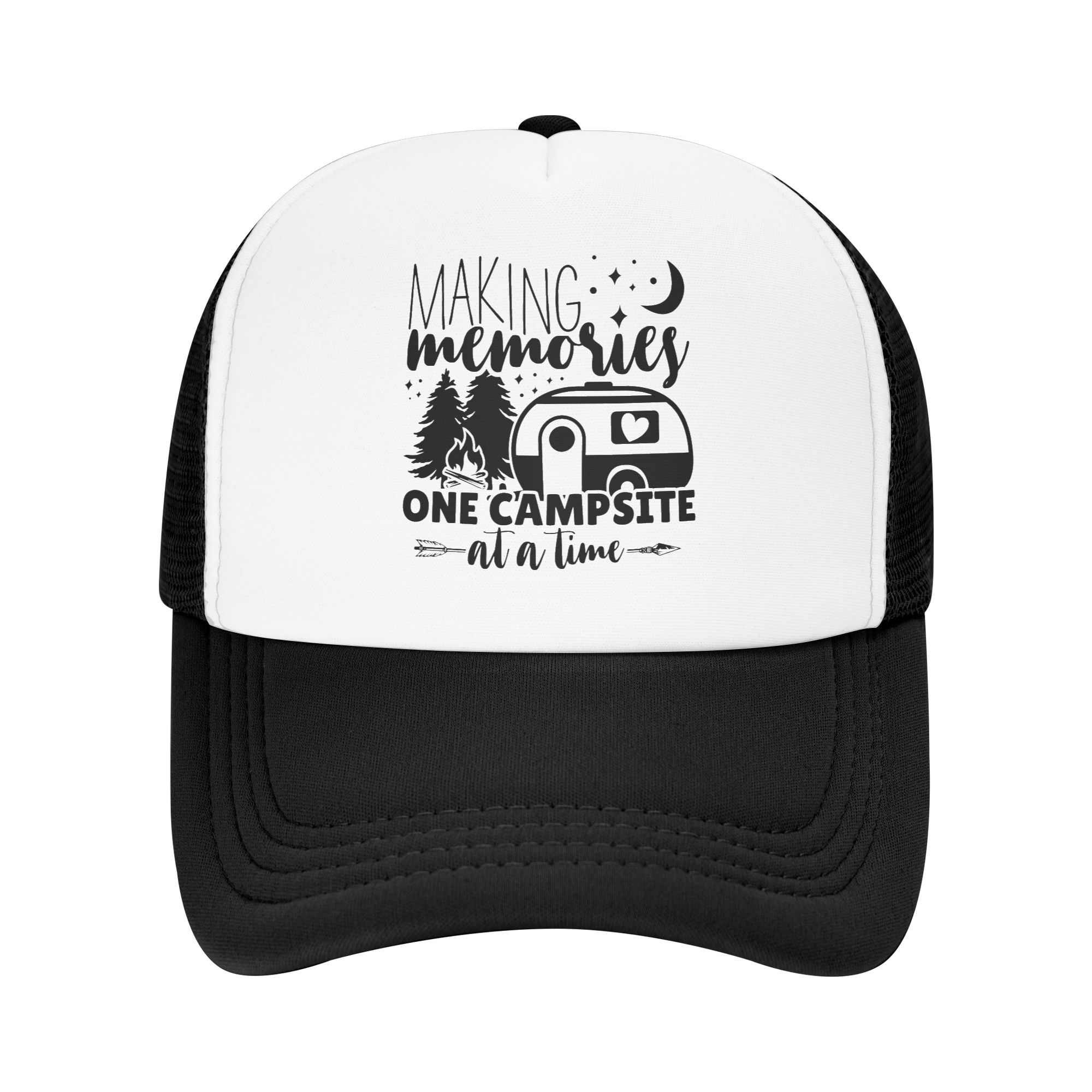 Outdoor Camping Hat - Klassische Unisex Abenteuer-Camping Happy Camper Trucker-Mütze
