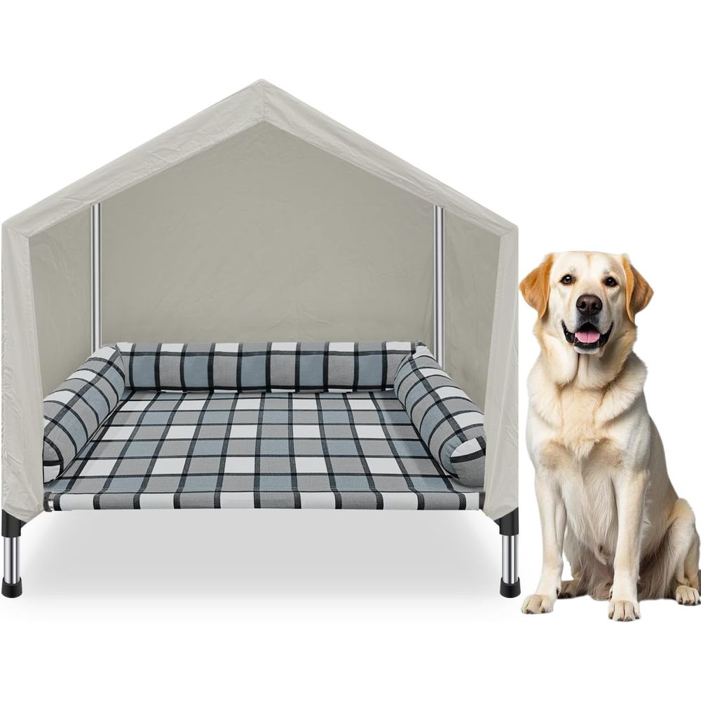 Outdoor Camping Dog Bed - Erhöhtes Hundebett - 2-in-1 Indoor-Outdoor Haustierbett