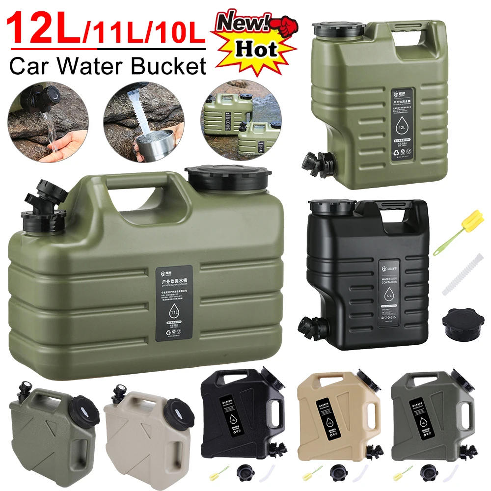 Outdoor Camping Water Tank - 10/11/12L Auto Wasser Eimer Große Kapazität