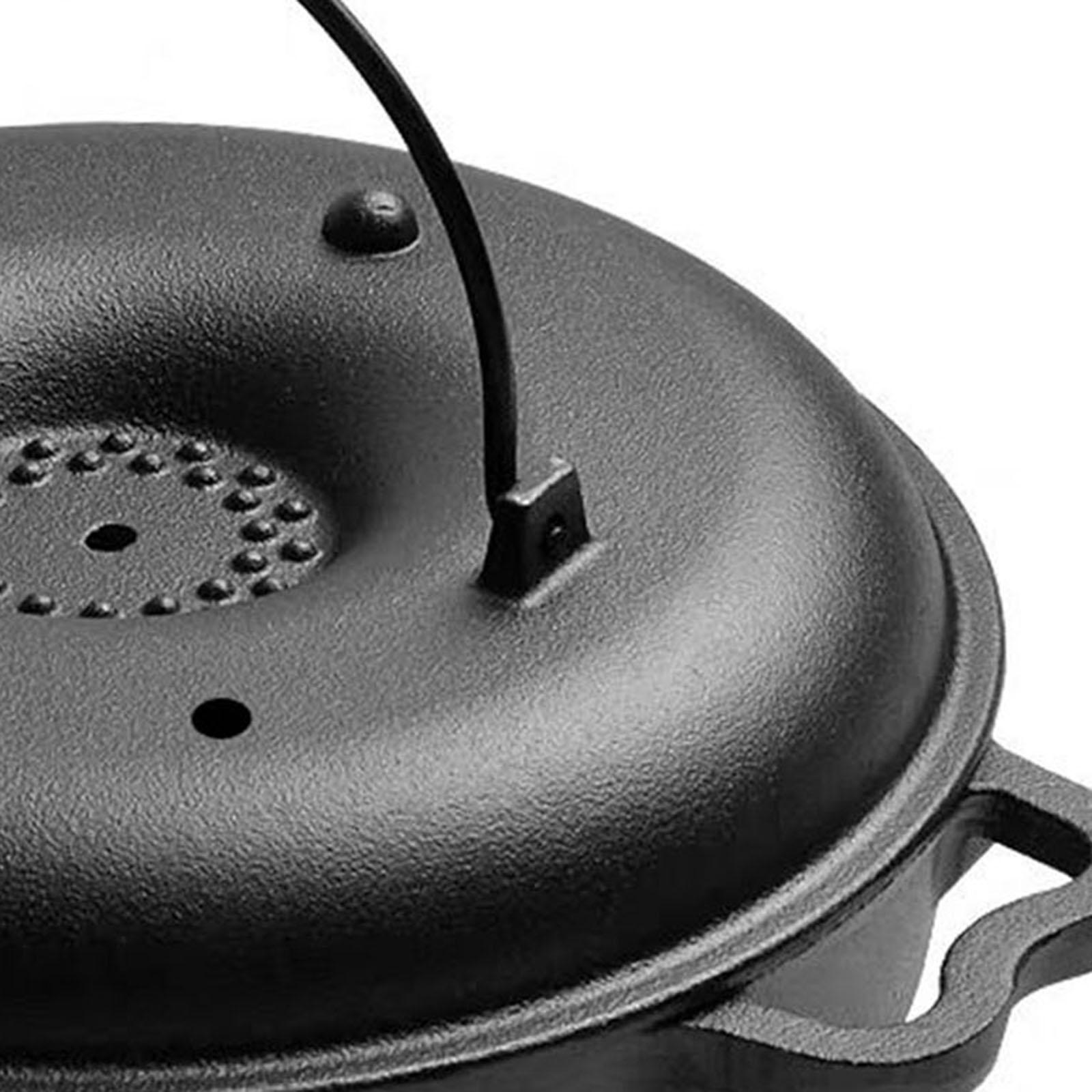 Outdoor Camping Griddle - Truthahn-Bratpfanne Ofenfeste Bratpfanne Antihaftbeschichtet mit Deckel