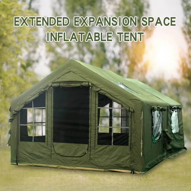 Outdoor Camping And Glamping - Aufblasbares Campingzelt für Draußen, Tragbares Vier-Jahreszeiten-Wasserdichtes