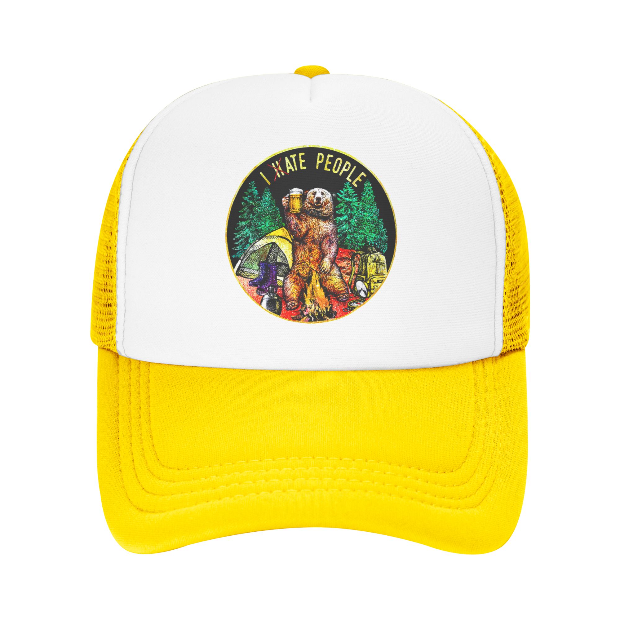 Outdoor Camping Hat - I Hate People Bear Camping-Baseballkappe für