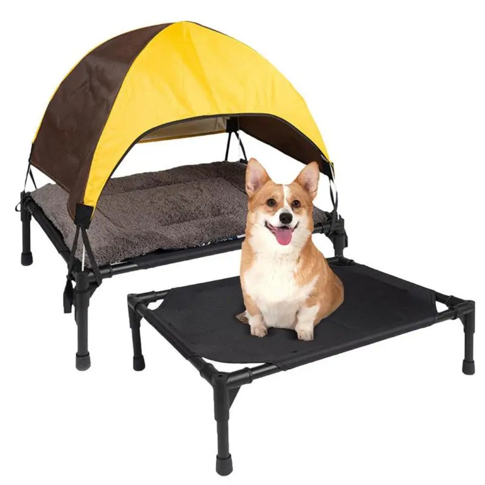 Outdoor Camping Dog Bed - Erhöhtes Hundebett für Draußen, Faltbares Hochbett