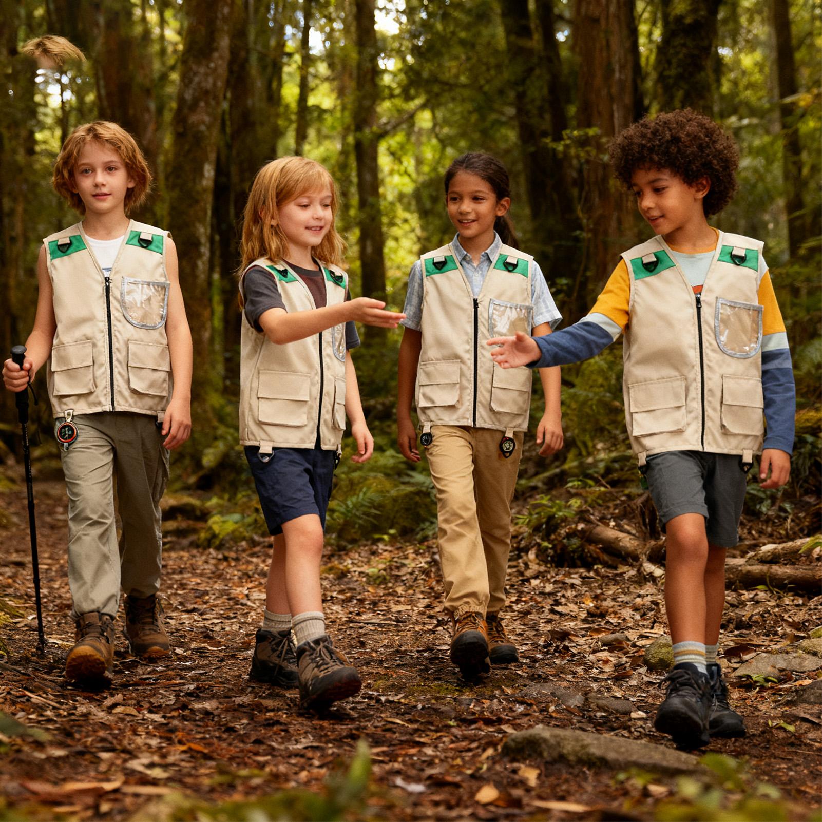 Outdoor Camping Kids Activities - Kinder Cargo Weste Ärmellose Kostüm Jacke