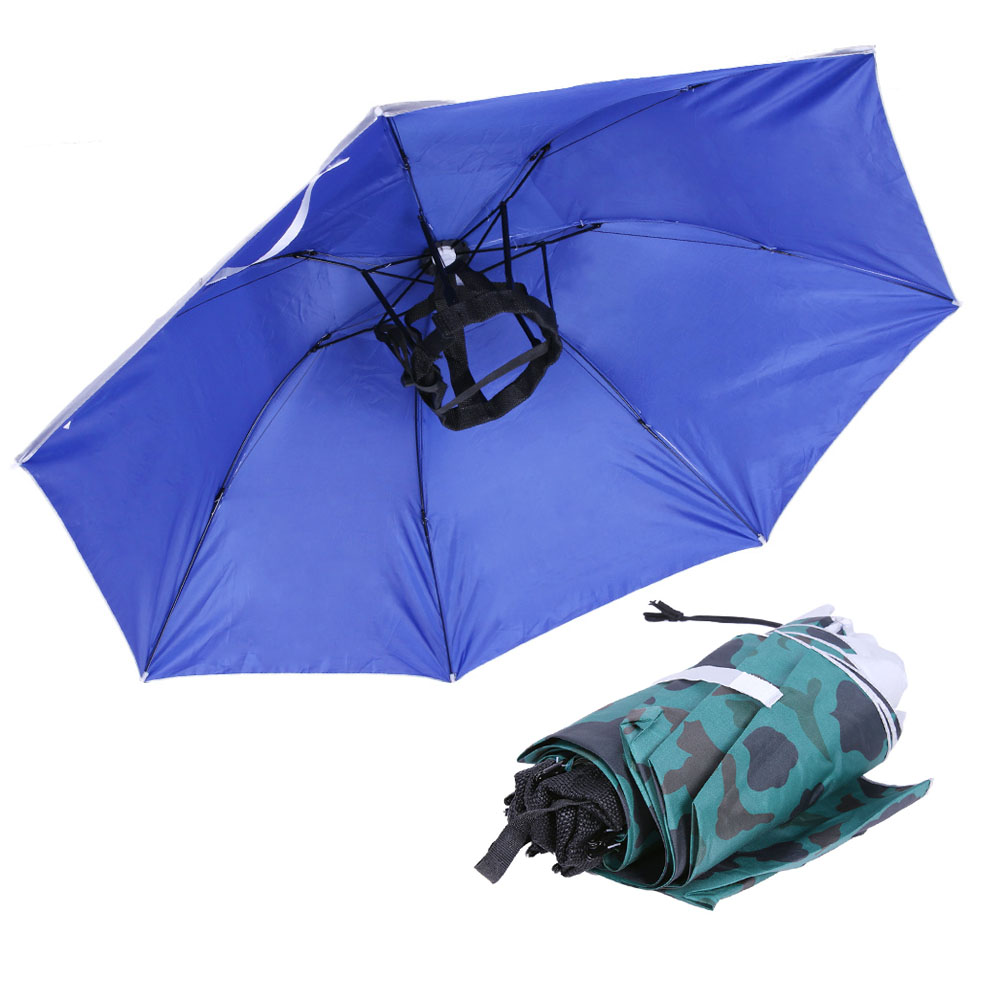 Faltbarer Kopf-Regenschirm-Hut – Outdoor Camping Hat Bewertung und Preis