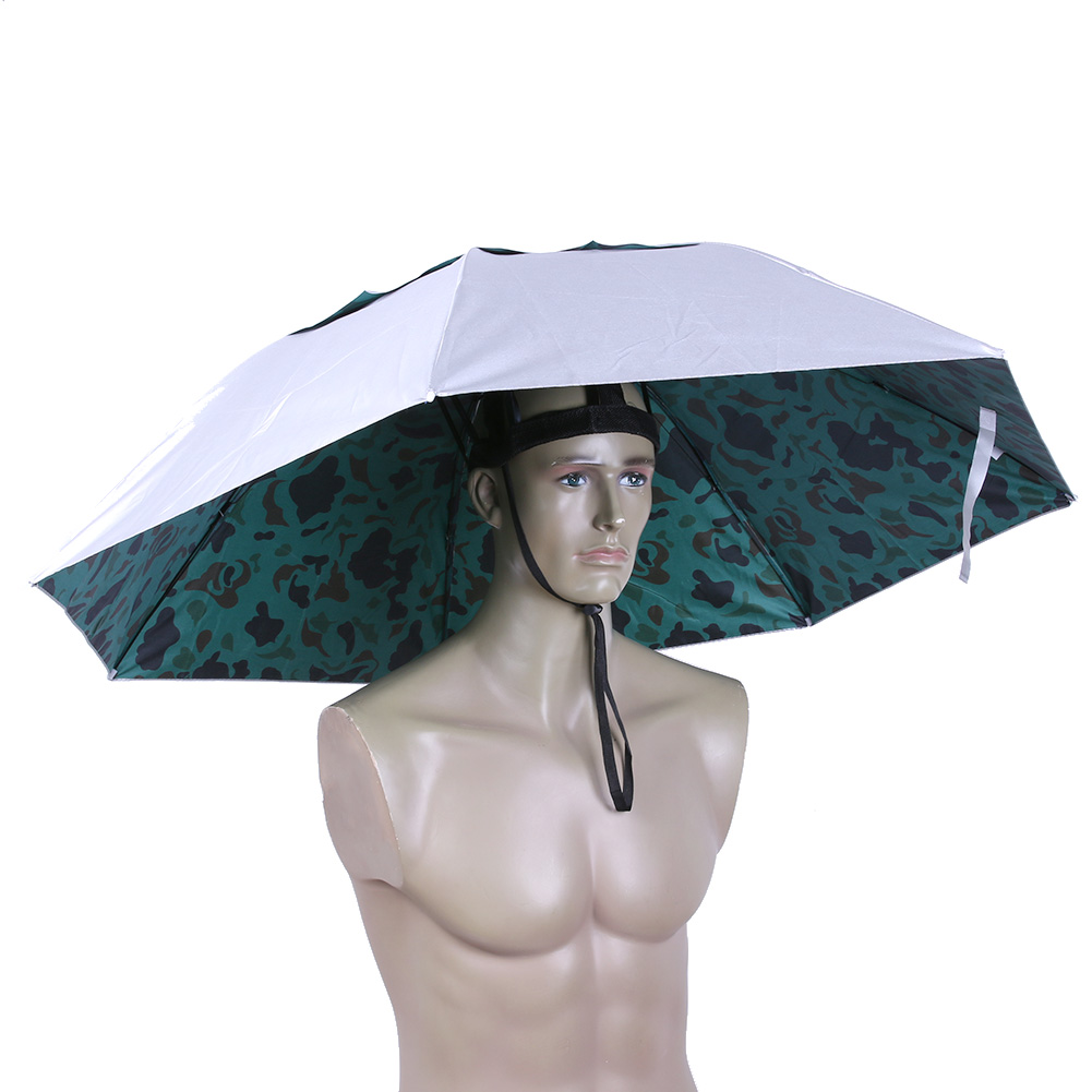 Faltbarer Kopf-Regenschirm-Hut – Outdoor Camping Hat Bewertung und Preis