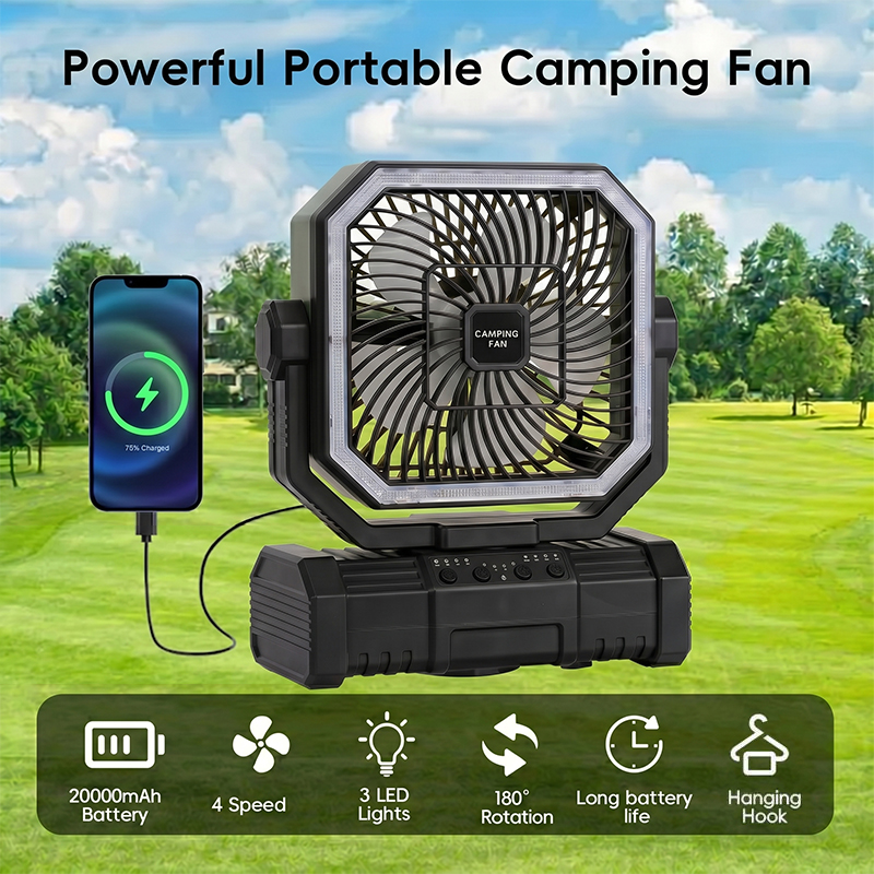 20000mAh Camping-Deckenventila – Outdoor Camping Gazebo Bewertung und Preis