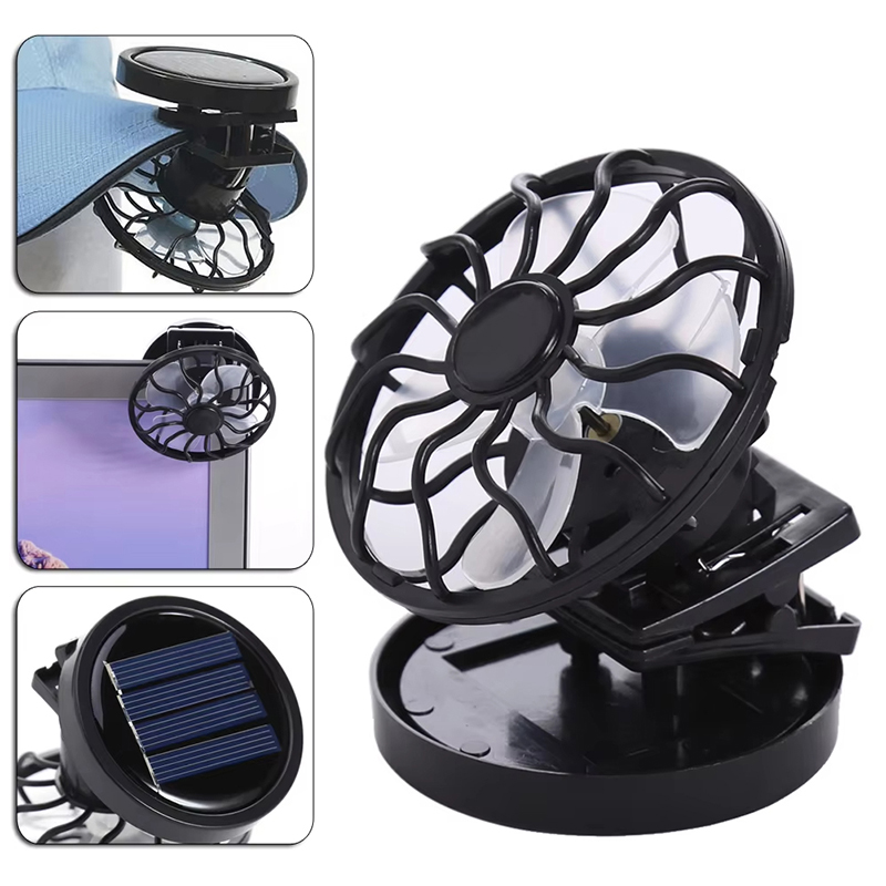 Tragbarer Mini-Solar-Klippvent – Outdoor Camping Hat Bewertung und Preis