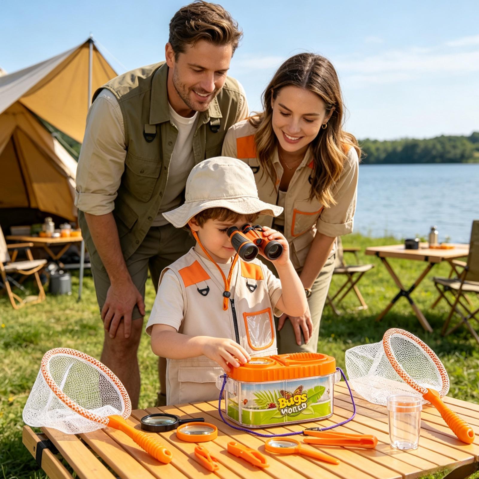 Kinder-Abenteuer-Set mit Lupe  – Outdoor Camping Kids Activities Bewertung und Preis