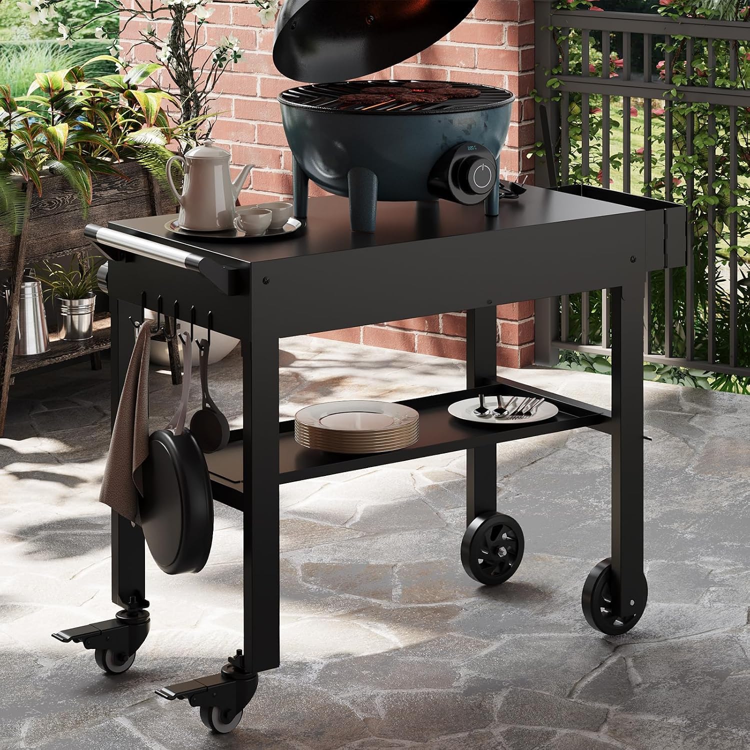 Tacleekii Tragbarer Grillwagen – Outdoor Camping Griddle Bewertung und Preis