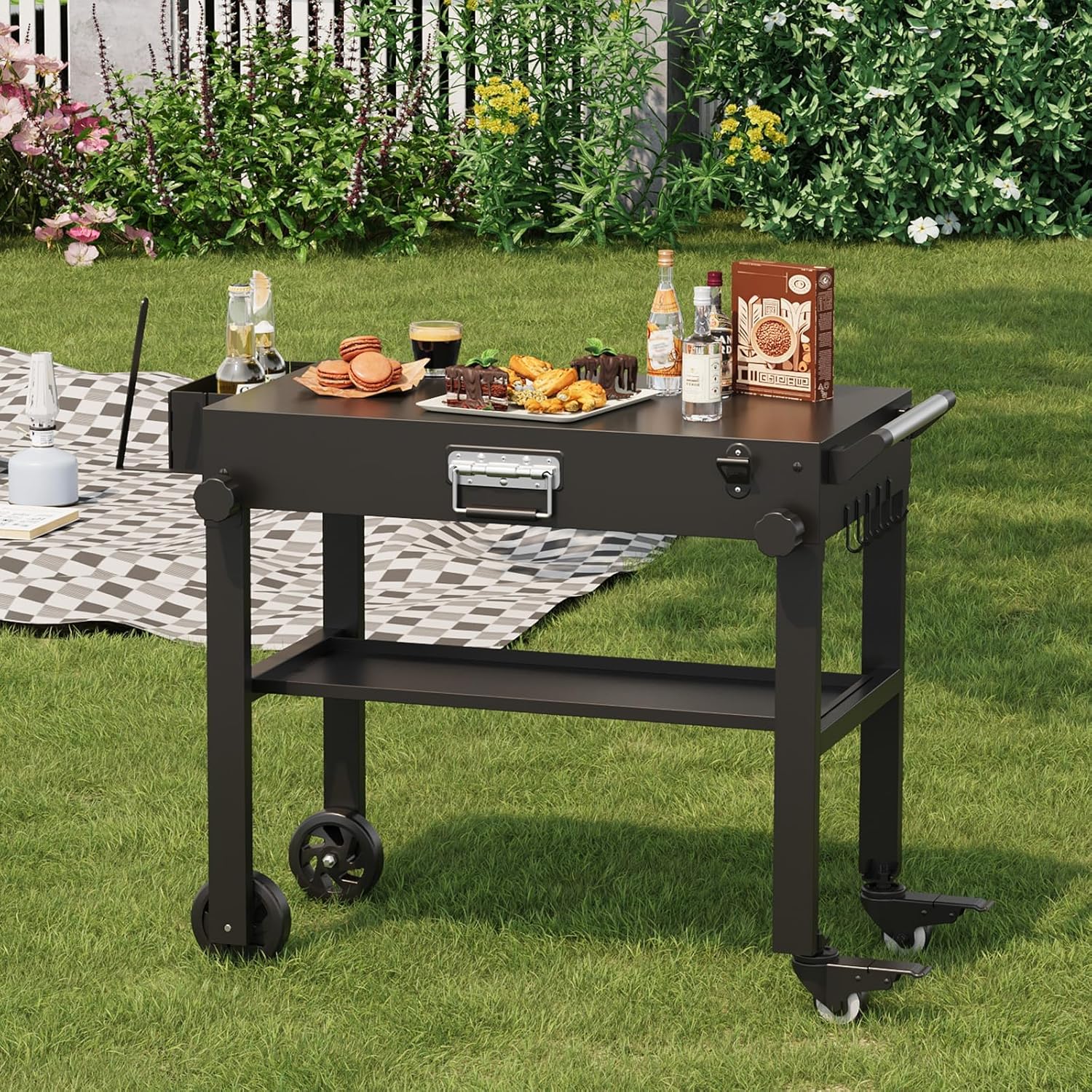 Tacleekii Tragbarer Grillwagen – Outdoor Camping Griddle Bewertung und Preis