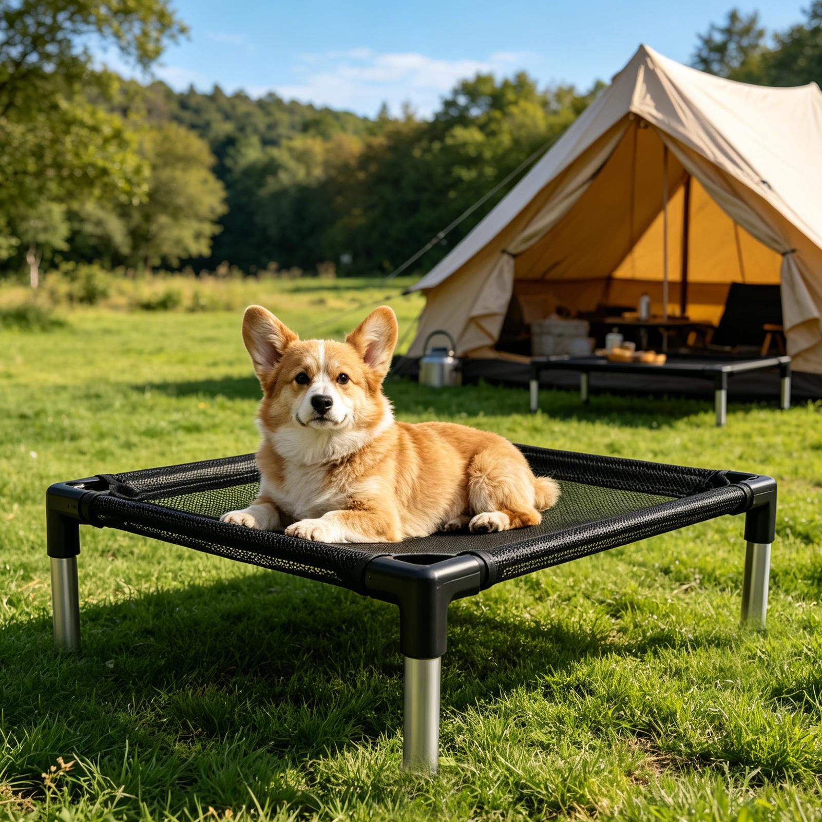 Erhöhtes Hundebett mit atmungs – Outdoor Camping Dog Bed Bewertung und Preis